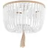  Luminária de teto com bolas de madeira - Plafon em estilo Boho Bali - Kanda image 7