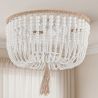  Luminária de teto com bolas de madeira - Plafon em estilo Boho Bali - Kanda image 7