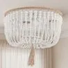  Luminária de teto com bolas de madeira - Plafon em estilo Boho Bali - Kanda image 7