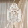 Luminária de teto de bola de madeira - Luminária pendente de estilo boho Bali - Lawan image 7