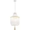 Luminária de teto de bola de madeira - Luminária pendente de estilo boho Bali - Lawan image 7