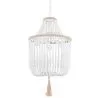 Luminária de teto de bola de madeira - Luminária pendente de estilo boho Bali - Lawan image 7
