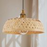 Luminária de teto de bambu - Luminária pendente de stile Boho Bali - Atria image 7