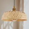 Luminária de teto de bambu - Luminária pendente de stile Boho Bali - Atria image 7