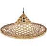 Luminária de teto de bambu - Luminária pendente de stile Boho Bali - Flora image 7