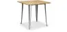 Mesa de jantar quadrada industrial - Madeira e metal - Stylix image 7