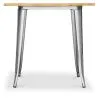 Mesa de jantar quadrada industrial - Madeira e metal - Stylix image 7