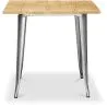 Mesa de jantar quadrada industrial - Madeira e metal - Stylix image 7