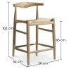 Banco de madeira com design Boho Bali - 65cm - Elb image 7