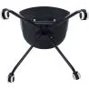 Cadeira de Escritório Estofada com Braços - Cadeira de Secretária com Rodízios - Preto e Branco - Jodie image 7