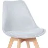 Cadeira de Jantar Estofada em Tecido - Estilo Escandinavo - Denisse image 7