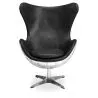  Poltrona de Design com Braços - Design em forma de Ovo - Couro e Metal - Cocoon



 image 7