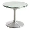 Mesa de centro redonda - Mesa auxiliar estilo aviador - Metal - Tulip image 7
