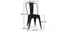 Pack Mesa de Jantar - Design Industrial 150cm + Pack de 6 Cadeiras de Jantar - Design Industrial - Hairpin Stylix image 7