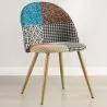 Cadeira de jantar estofada em patchwork - Estilo escandinavo - Patty image 7