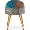 Cadeira de jantar estofada em patchwork - Estilo escandinavo - Patty image 7