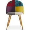 Cadeira de jantar estofada em patchwork - Estilo escandinavo - Ray image 7