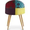 Cadeira de jantar estofada em patchwork - Estilo escandinavo - Ray image 7