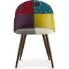 Cadeira de jantar estofada em patchwork - Estilo escandinavo - Ray image 7