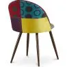 Cadeira de jantar estofada em patchwork - Estilo escandinavo - Ray image 7