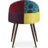 Cadeira de jantar estofada em patchwork - Estilo escandinavo - Ray image 7