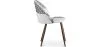 Cadeira de Jantar - Estofada em Patchwork Preto e Branco - Evelyne image 7