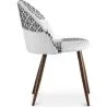 Cadeira de Jantar - Estofada em Patchwork Preto e Branco - Evelyne image 7