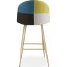 Banqueta Estofada em Patchwork - Estilo Escandinavo - Evelyne image 7
