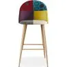 Banqueta Estofada em Patchwork - Estilo Escandinavo - Evelyne image 7