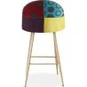 Banqueta Estofada em Patchwork - Estilo Escandinavo - Evelyne image 7