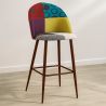 Banqueta Estofada em Patchwork - Estilo Escandinavo -  Ray image 7
