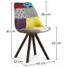 Cadeira de Jantar - Estofada em Patchwork - Ray image 7