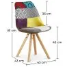 Cadeira de Jantar - Estofada em Patchwork - Ray image 7