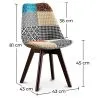 Cadeira de Jantar - Estofada em Patchwork - Patty  image 7