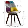 Cadeira de Jantar - Estofada em Patchwork - Ray image 7
