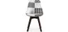 Cadeira de Jantar - Estofada em Patchwork Preto e Branco - Nova Edição - Sam image 7