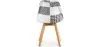 Cadeira de sala de jantar - Estofos em patchwork preto e branco - Nova edição - Sam image 7