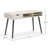 Mesa de Madeira com Gaveta - Design Escandinavo - Beckett image 7