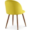 Cadeira de Jantar - Estofada em Veludo - Design Escandinavo - Evelyne image 7