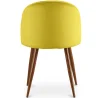 Cadeira de Jantar - Estofada em Veludo - Design Escandinavo - Evelyne image 7