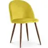 Cadeira de Jantar - Estofada em Veludo - Design Escandinavo - Evelyne image 7