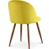 Cadeira de Jantar - Estofada em Veludo - Design Escandinavo - Evelyne image 7