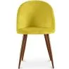 Cadeira de Jantar - Estofada em Veludo - Design Escandinavo - Evelyne image 7
