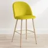 Banqueta Estofada em Veludo - Design Escandinavo - Evelyne image 7