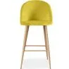 Banqueta Estofada em Veludo - Design Escandinavo - Evelyne image 7