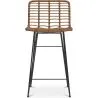 Banco de bar em vime - Design Boho Bali -65cm - Catori image 7
