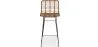 Banco bar em vime com encosto - Design Boho Bali - 75cm - Catori image 7