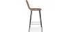 Banco bar em vime com encosto - Design Boho Bali - 75cm - Catori image 7
