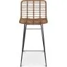 Banco bar em vime com encosto - Design Boho Bali - 75cm - Catori image 7