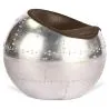 Cadeira da sala de estar - Cadeira Ball Design - Couro e Metal - Círcul image 7